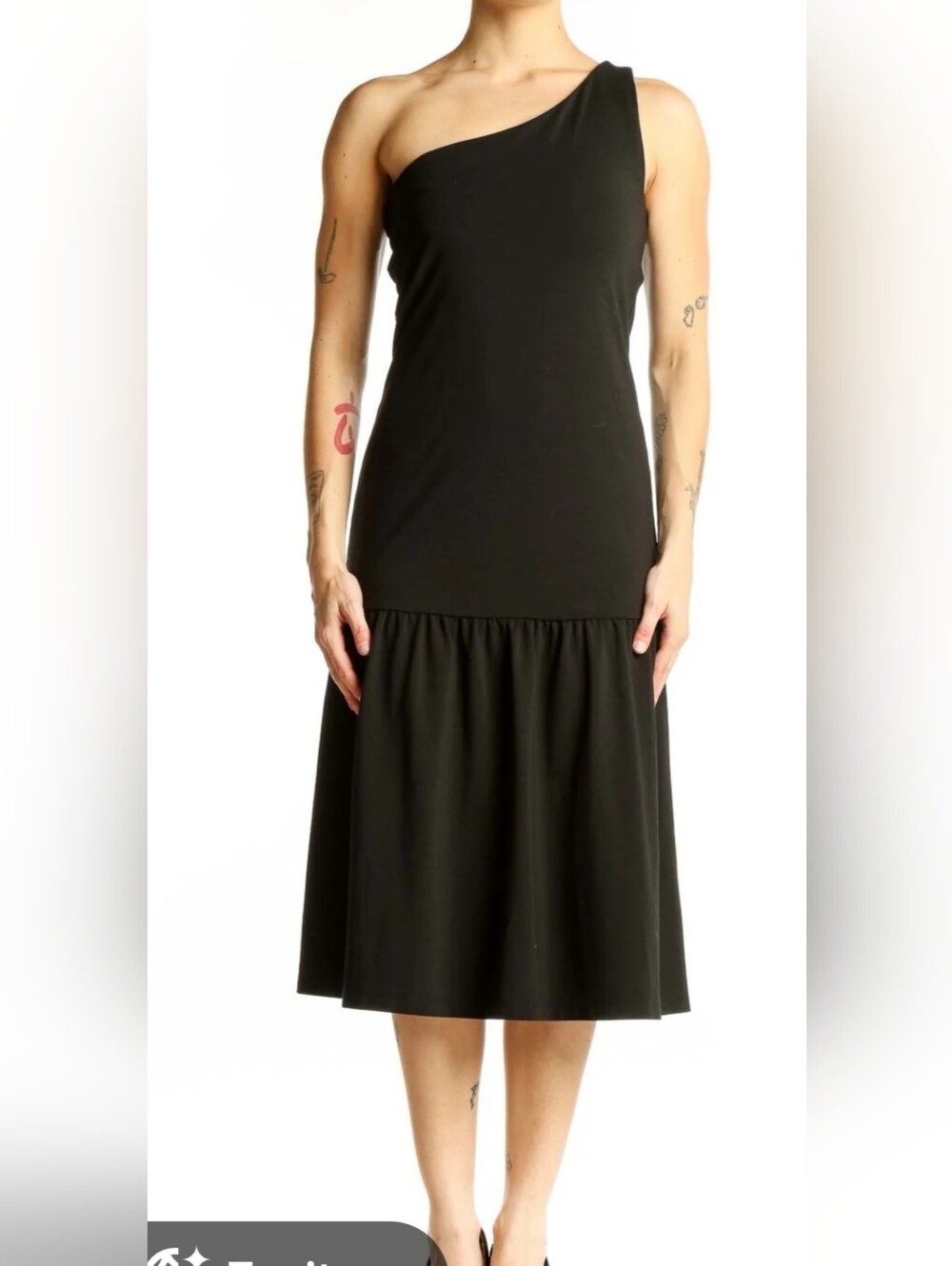 Banana Republic Women's Black Tiered Midi Skirt